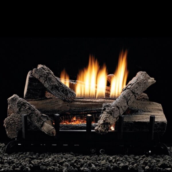 White Mountain Hearth Whiskey River Log Set and Burner Combo